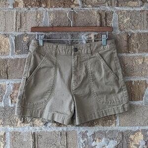 Patagonia Women's Stand-Up Short 3" Inseam Size 2 Khaki Tan Organic Cotton